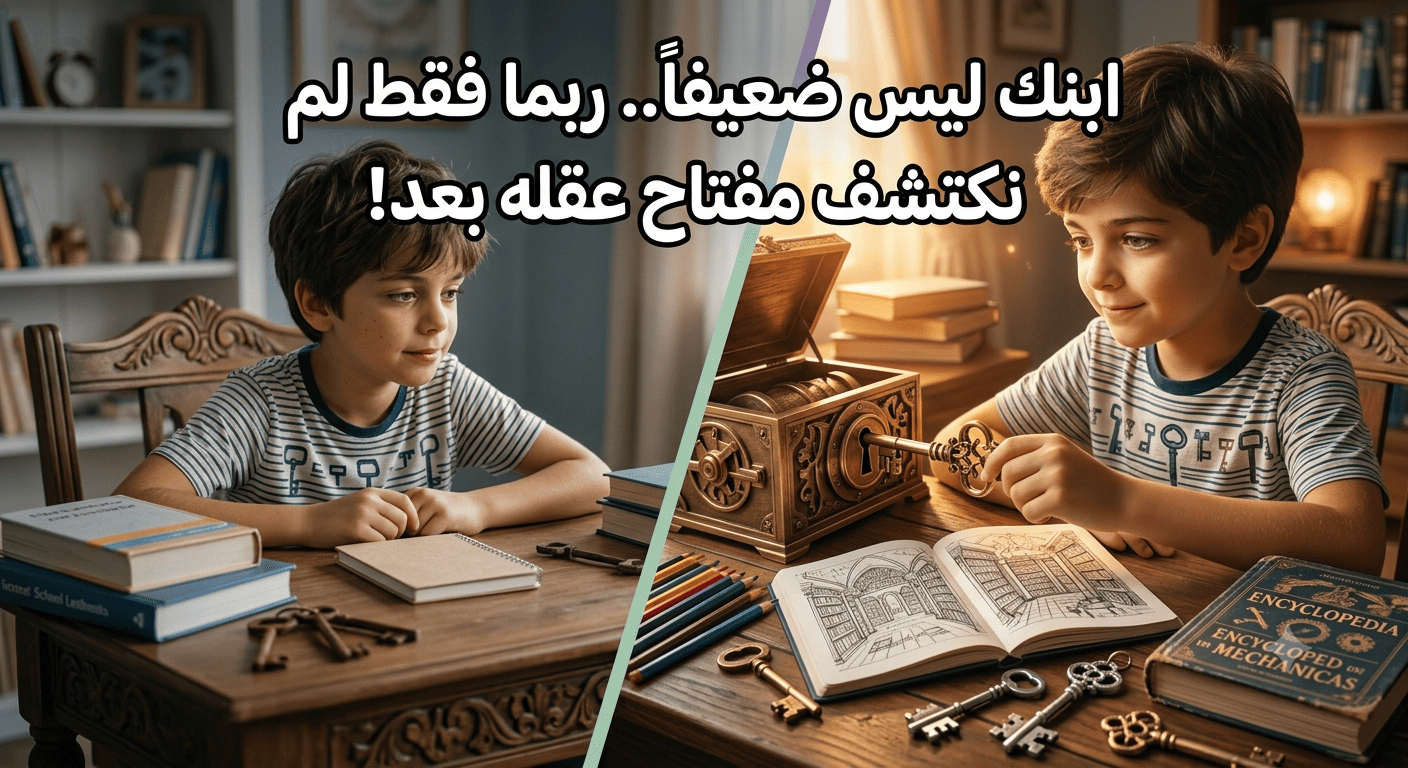 ابنك ليس ضغيفاً.. ربما فقط لم نكتشف مفتاح عقله بعد!